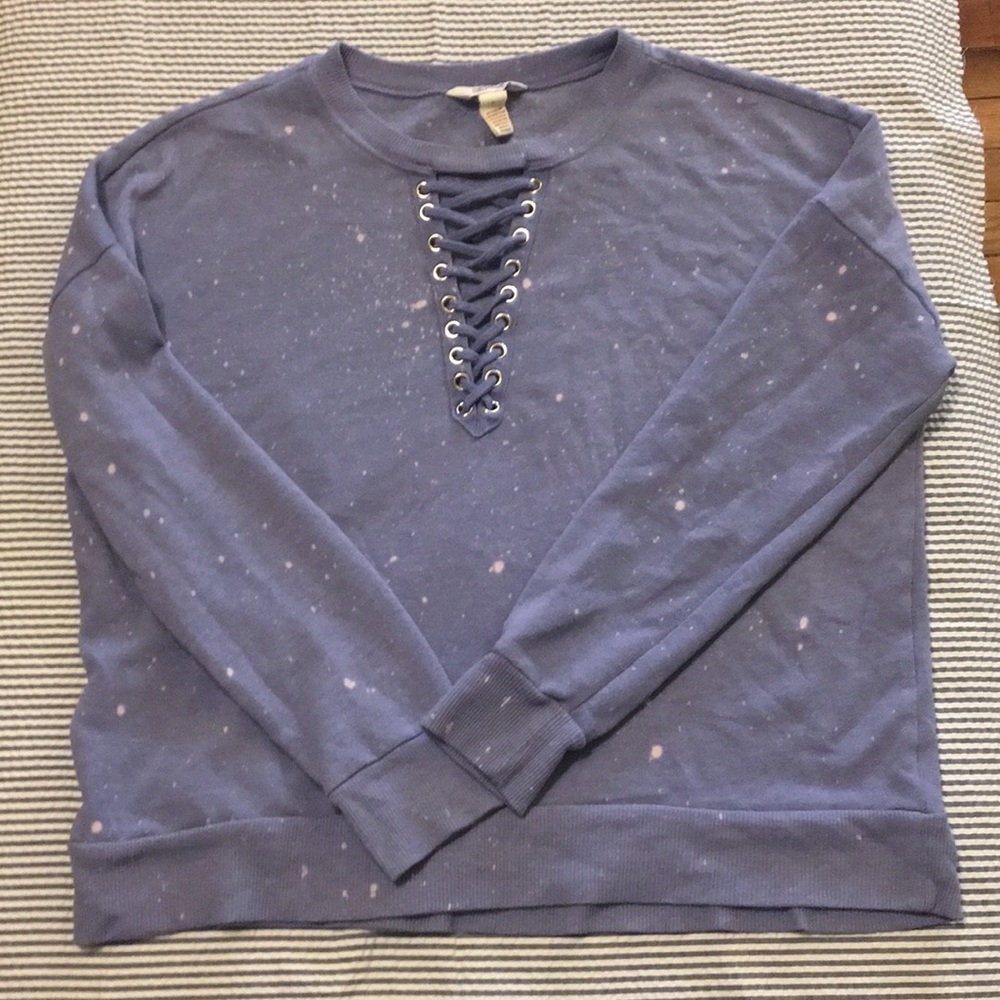 🚫SOLD🚫 Arizona Jeans, lace up pullover